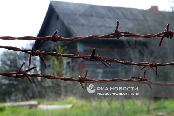 Деревня в зоне отчуждения Чернобыльской АЭС