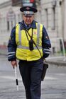 Сотрудник ГИБДД на одной из улиц Москвы. Место: Россия, Москва. Автор: Владимир Песня/РИА Новости. Сотрудник ГИБДД на одной из улиц Москвы.