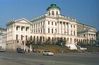Бывший дом Пашкова на улице Воздвиженке в Москве. Здание построено 1784 -1786 годах по проекту архитектора В.И. Баженова.
В настоящее время здесь располагается Российская государственная библиотека. Место: Россия, Москва. Автор: Валерий Шустов/РИА Новости. Российская Государственная библиотека