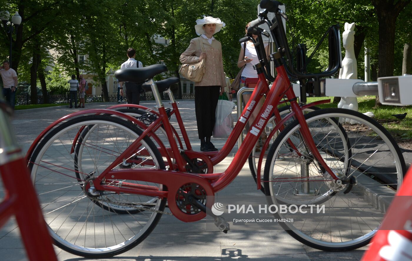 Работа автоматических велопрокатов в Москве