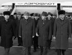 Встреча Михаила Горбачева в аэропорту