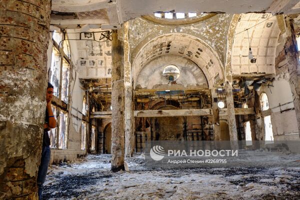 Сожженные коптские храмы в провинции Минья в Египте