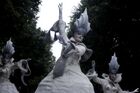 Участники карнавала, посвященного 85-летию Центрального парка культуры и отдыха имени Горького в Москве. Место: Россия, Москва. Автор: Алексей Ничукин/РИА Новости. Карнавал в честь 85-летия парка Горького