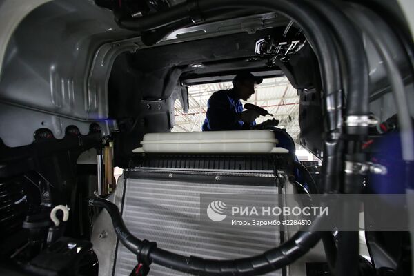 Сборка и выпуск грузовиков Hyundai на предприятии "Автотор"
