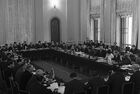 1 июня конференция. СЭВ 1949 первое заседание. Заседания 1948 г. в ООН. Женевской международной конференции 1947. Заседание СЭВ.