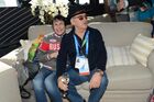 Чествование ветеранов олимпийцев в павильоне "Мегафон" на Олимпиаде в Сочи