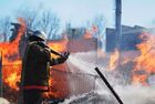 Пожар на деревообрабатывающем предприятии в поселке Панковка