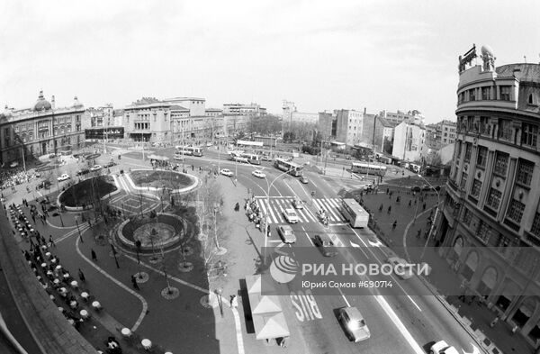 Вид на центральную площадь города Белграда