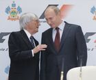 Владимир Путин и Бернард Экклстоун