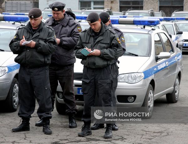 Развод на патрулирование по городу
