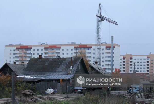 Строительство новых домов в Великом Новгороде