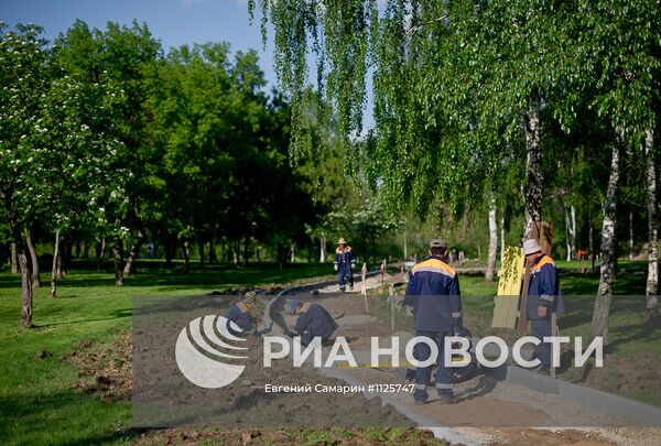 С.Собянин ознакомился с ходом благоустройства парка в СВАО