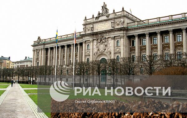 Здание Парламента в Стокгольме