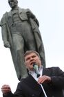 Сергей Митрохин на митинге памяти Анны Политковской в Москве
