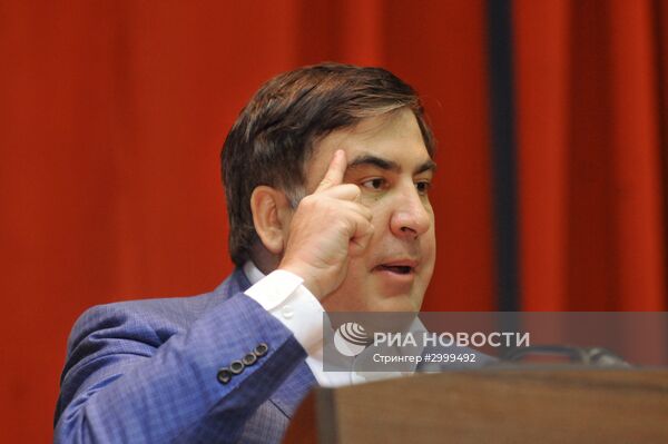 Выступление М. Саакашвили во Львове