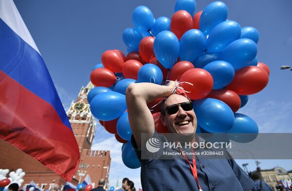 Первомайская демонстрация на Красной площади