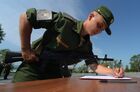 Принятие военной присяги новобранцами мотострелковой бригады