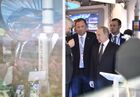 Президент РФ В. Путин посетил Международный авиасалон МАКС-2017 в подмосковном Жуковском