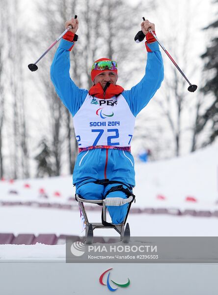 Петушков роман паралимпиец фото Паралимпиада 2014. Биатлон. Мужчины. Длинная дистанция Библиотека изображений "Р