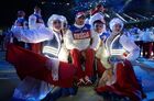 Российские спортсмены на церемонии закрытия XI зимних Паралимпийских игр в Сочи. Место: Россия, Краснодарский край, Сочи. Автор: Константин Чалабов. Церемония закрытия XI зимних Паралимпийских игр
