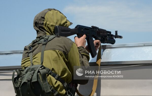 Ситуация в районе международного аэропорта Донецка