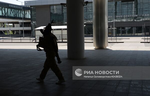 Ситуация в районе международного аэропорта Донецка