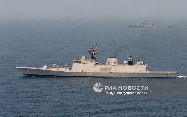 Российско-индийские военно-морские учения "ИНДРА-2014"