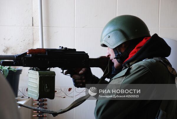 Ситуация в районе аэропорта Донецка