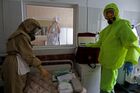 Отработка действий на случай поступления больных, инфицированных Эболой