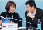 Начальник отдела Департамента государственной политики в области дорожного хозяйства Министерства транспорта Российской Федерации Валентина Квитко на заседании Специальной рабочей группы Шанхайской организации сотрудничества (ШОС) по развитию транзитного потенциала. Место: Россия, Республика Башкортостан, Уфа. Автор: Вадим Брайдов/РИА Новости. Заседание Специальной рабочей группы ШОС по развитию транзитного потенциала