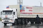 23-й гуманитарный конвой для населения Донбасса на КПП "Матвеев Курган"
