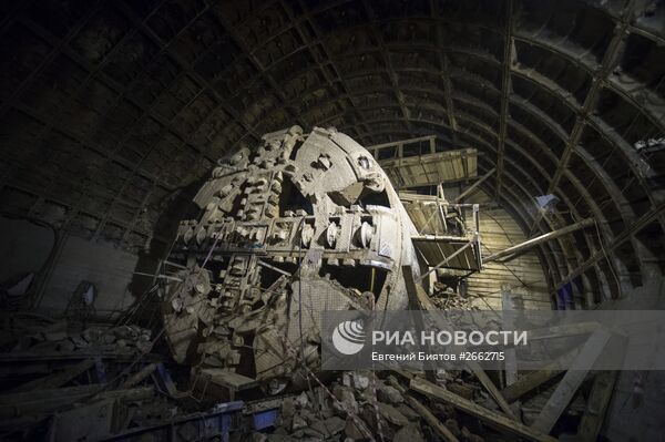 Строительство станции московского метрополитена "Нижняя Масловка"