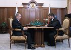 Президент РФ В. Путин встретился с главой Чечни Р. Кадыровым