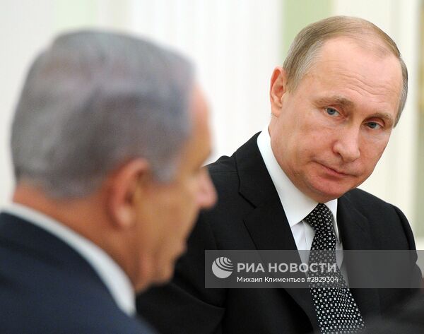 Встреча президента РФ В. Путина с премьер-министром Израиля Б. Нетаньяху