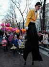 Участники парада цветов на Тверском бульваре в Москве. Место: Россия, Москва. Автор: Александр Вильф/РИА Новости. Парад цветов в рамках фестиваля "Московская весна"