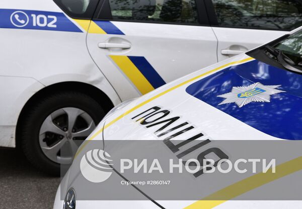 Сотрудники Украинской полиции в Киеве