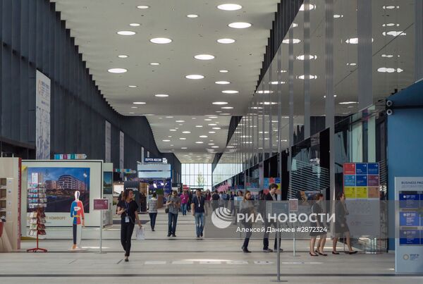 Подготовка к открытию Петербургского экономического форума