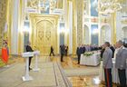 Президент РФ В. Путин встретился с выпускниками высших военных учебных заведений