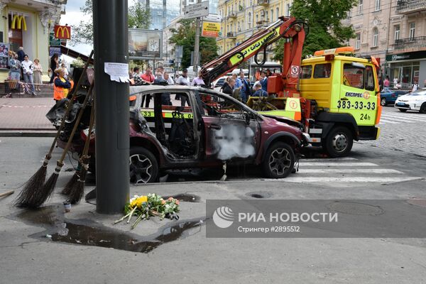 Журналист Павел Шеремет погиб в результате взрыва автомобиля в Киеве