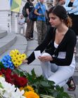 Участники акции памяти журналиста Павла Шеремета в Киеве. 20 июля в Киеве в результате взрыва автомобиля погиб журналист Павел Шеремет. Место: Украина, Киев. Автор: Стрингер/РИА Новости. Акция памяти журналиста Павла Шеремета в Киеве