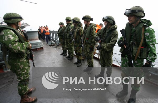 Российско-индийские военно-морские учения "ИНДРА-2014"