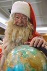 Санта-Клаус встретился с Татарским Дедом Морозом Кыш Бабаем в Казани