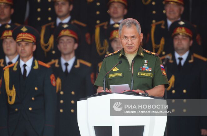 Министр обороны РФ Сергей Шойгу на открытии международного военно-технического форума "Армия-2017". Место: Россия, Московская область. Автор: Михаил Воскресенский/РИА Новости. Открытие международного военно-технического форума "Армия-2017"