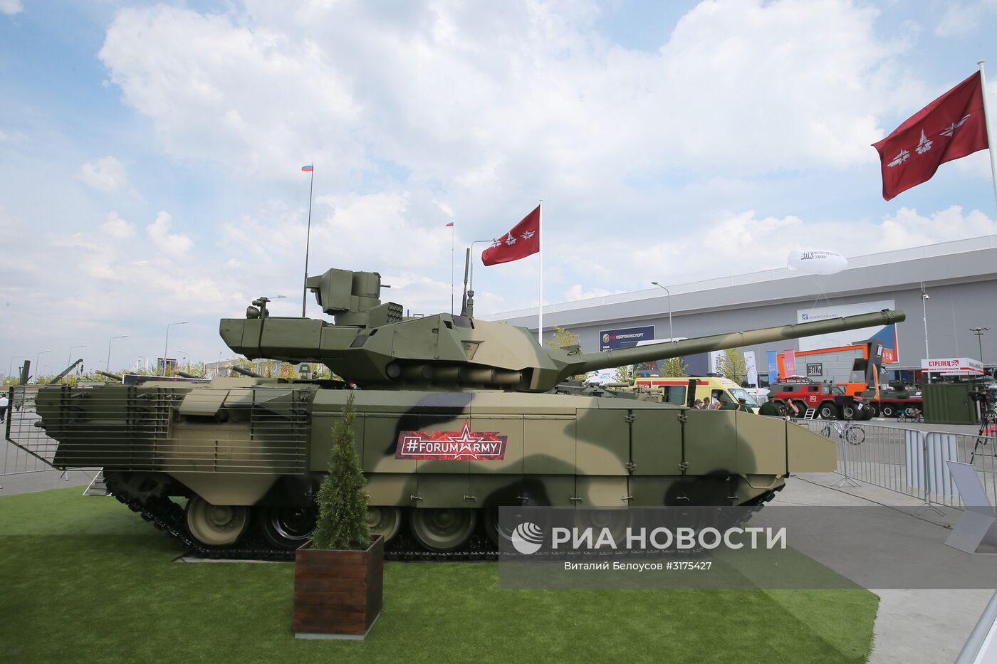 Танк Т-14 "Армата" на международном военно-техническом форуме "Армия-2017" в Московской области. Место: Россия, Московская область. Автор: Виталий Белоусов/РИА Новости. Открытие международного военно-технического форума "Армия-2017"