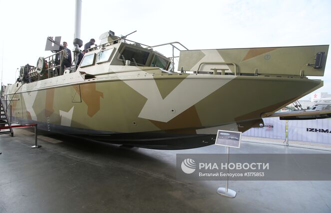 Боевой катер БК-16 на международном военно-техническом форуме "Армия-2017" в Московской области. Место: Россия, Московская область. Автор: Виталий Белоусов/РИА Новости. Открытие международного военно-технического форума "Армия-2017"