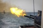 Учения корабельных сил Каспийской флотилии