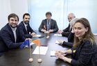 Встреча К. Пучдемона со спикером парламента Каталонии Р. Торреном в Брюсселе