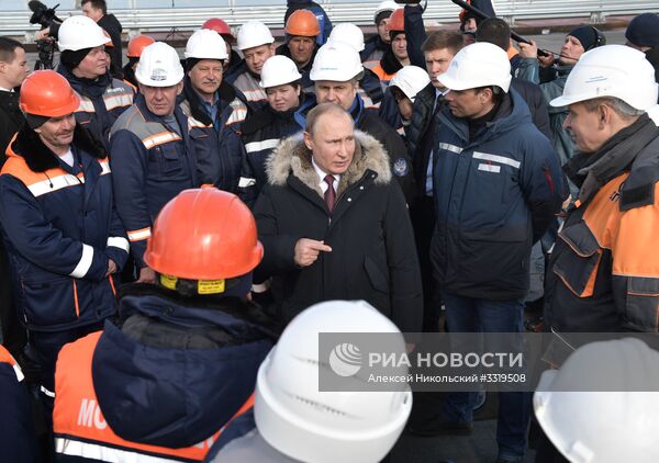 Рабочая поездка президента РФ В. Путина в ряд регионов Южного федерального округа