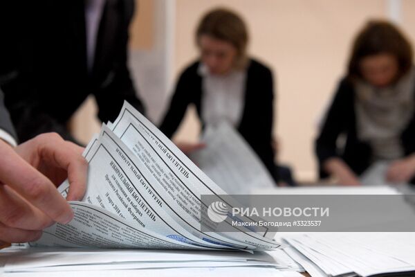 Подсчет голосов на выборах президента РФ