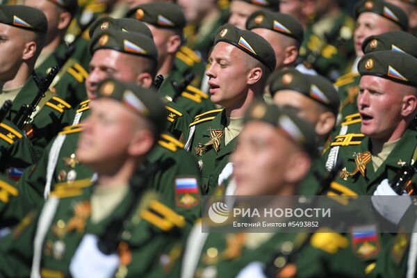 Военный парад, посвящённый 73-й годовщине Победы в ВОВ